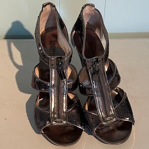 Michael Kors Black Silver Sequin Heels
